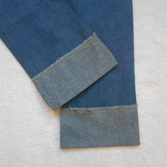 New Abercrombie & Fitch Jeans Size 26/2 Cuffed Ames Boyfriend Denim - Picture 9 of 10